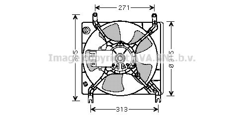 AVA QUALITY COOLING Вентилятор, охлаждение двигателя MT7520